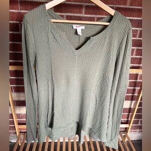 Arizona waffle longsleeve top